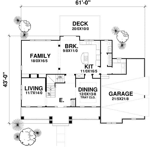 Main Floor Plan: 15-954