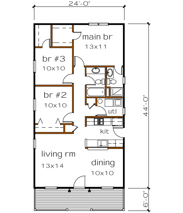 Main Floor Plan: 16-126