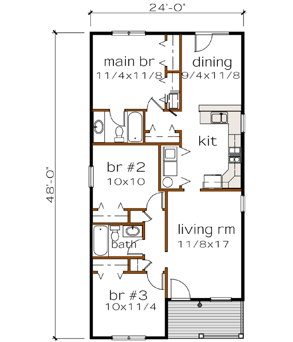 Main Floor Plan: 16-128