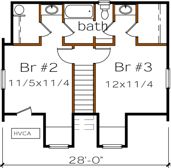 Upper/Second Floor Plan:16-156