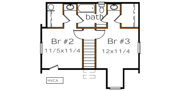 Upper/Second Floor Plan:16-160