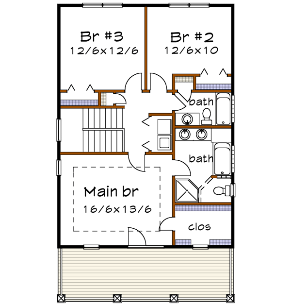 Upper/Second Floor Plan:16-254