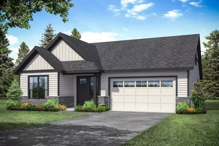 Traditional house plans 17-1027 - front exterior, 2,262 sq ft, 3 bed, 3 bath house plans | Monster House Plans
