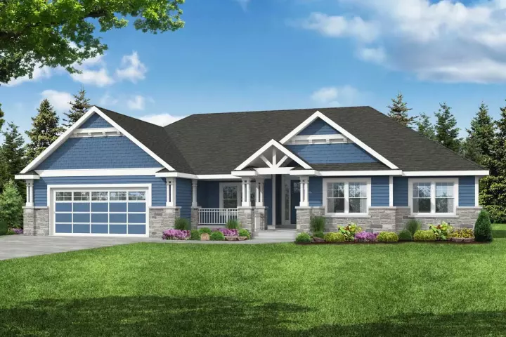 Craftsman house plans 17-1045 - front exterior, 2,664 sq ft, 4 bed, 3 bath house plans | Monster House Plans