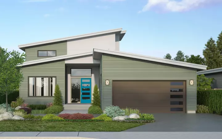 Contemporary house plans 17-1090 - front exterior, 2,448 sq ft, 0 bed, 0 bath house plans | Monster House Plans
