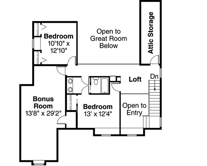 Upper/Second Floor Plan: 17-210