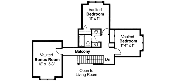 Upper/Second Floor Plan: 17-287
