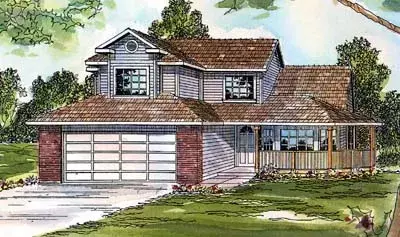 Northwest house plans 17-379 - front exterior, 1,785 sq ft, 3 bed, 2 bath house plans | Monster House Plans