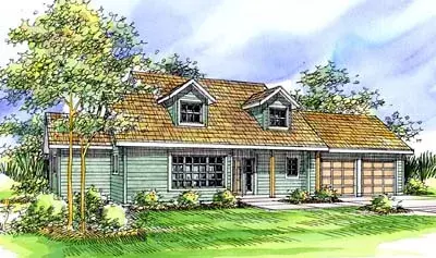 Country house plans 17-389 - front exterior, 1,998 sq ft, 3 bed, 2 bath house plans | Monster House Plans