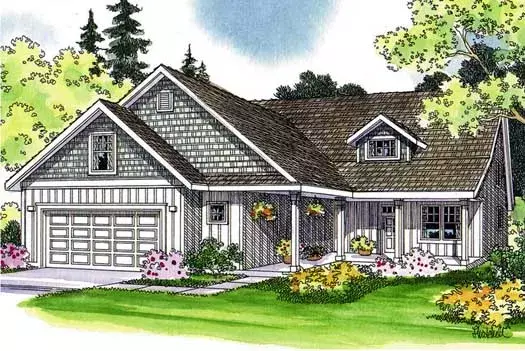 Craftsman house plans 17-441 - front exterior, 2,601 sq ft, 5 bed, 5 bath house plans | Monster House Plans