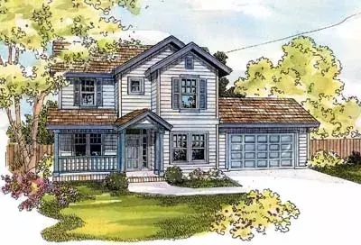 Country house plans 17-539 - front exterior, 2,279 sq ft, 4 bed, 2 bath house plans | Monster House Plans