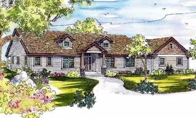 Craftsman house plans 17-560 - front exterior, 2,778 sq ft, 3 bed, 2 bath house plans | Monster House Plans