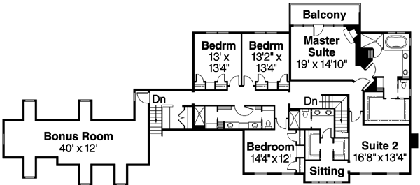 Upper/Second Floor Plan:17-588