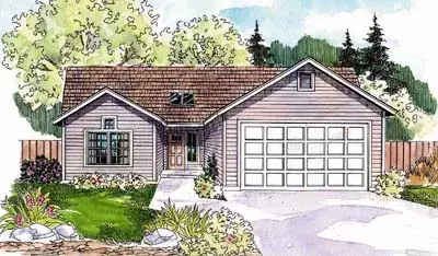 Traditional house plans 17-610 - front exterior, 1,916 sq ft, 3 bed, 2 bath house plans | Monster House Plans