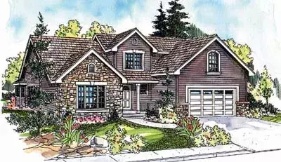 Country house plans 17-632 - front exterior, 2,017 sq ft, 3 bed, 2 bath house plans | Monster House Plans
