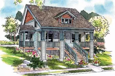 Craftsman house plans 17-649 - front exterior, 1,738 sq ft, 3 bed, 2 bath house plans | Monster House Plans