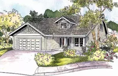 Craftsman house plans 17-679 - front exterior, 1,599 sq ft, 3 bed, 2 bath house plans | Monster House Plans