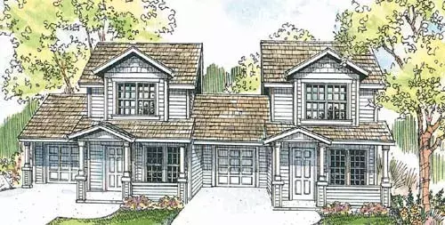 Country house plans 17-727 - front exterior, 1,852 sq ft, 4 bed, 2 bath house plans | Monster House Plans