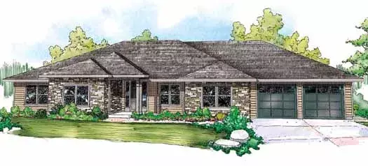 Traditional house plans 17-844 - front exterior, 3,000 sq ft, 4 bed, 3 bath house plans | Monster House Plans