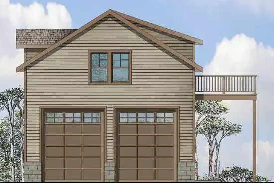 Traditional house plans 17-899 - front exterior, 1,699 sq ft, 1 bed, 1 bath house plans | Monster House Plans
