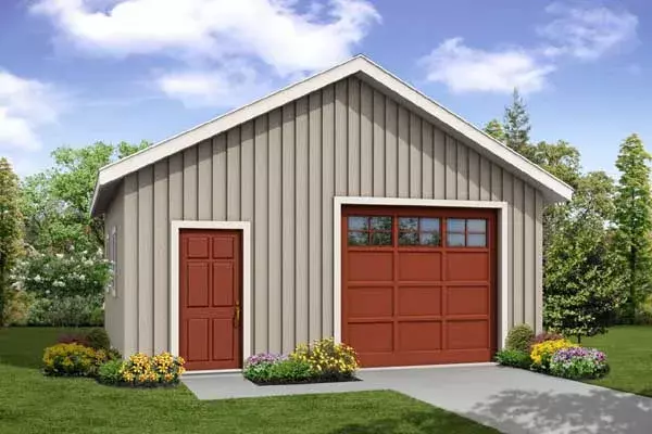 Traditional house plans 17-918 - front exterior, 484 sq ft, 0 bed, 0 bath house plans | Monster House Plans