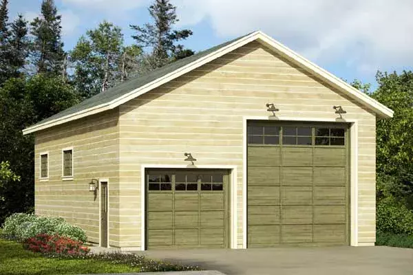Traditional house plans 17-922 - front exterior, 1,232 sq ft, 0 bed, 0 bath house plans | Monster House Plans