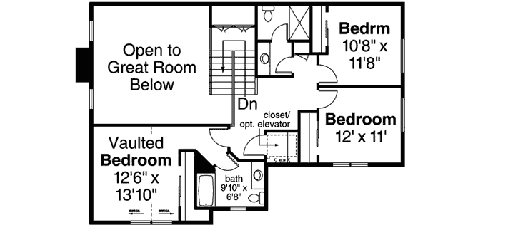 Upper/Second Floor Plan:17-938