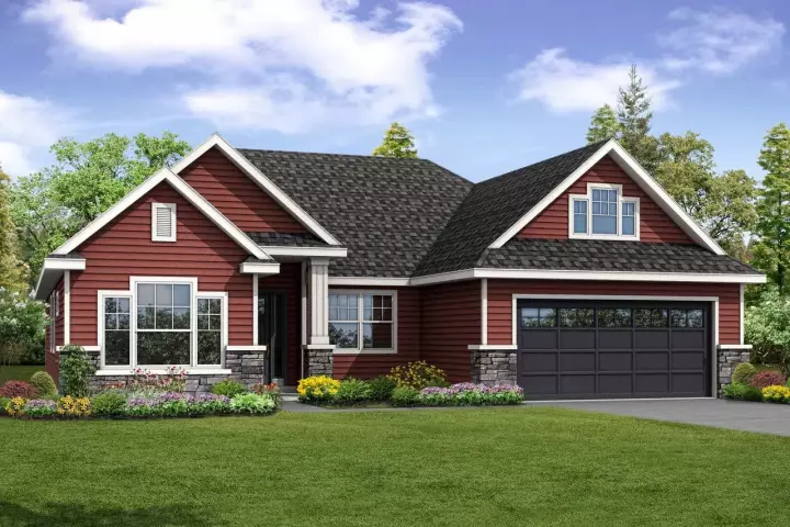 Traditional house plans 17-946 - front exterior, 2,150 sq ft, 3 bed, 2 bath house plans | Monster House Plans