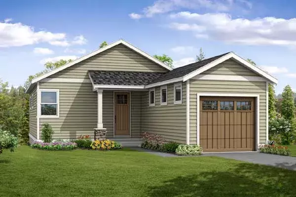 Traditional house plans 17-953 - front exterior, 2,021 sq ft, 3 bed, 2 bath house plans | Monster House Plans