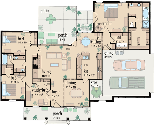 Main Floor Plan: 18-316