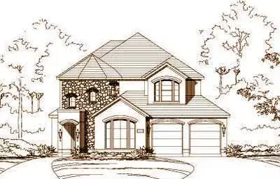 Mediterranean house plans 19-1000 - front exterior, 3,562 sq ft, 4 bed, 3 bath house plans | Monster House Plans