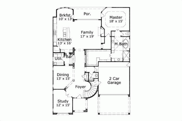 Main Floor Plan: 19-1001