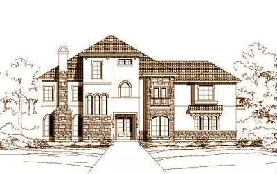 Mediterranean house plans 19-1002 - front exterior, 3,267 sq ft, 3 bed, 3 bath house plans | Monster House Plans