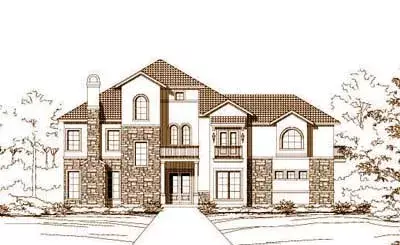 Mediterranean house plans 19-1004 - front exterior, 3,267 sq ft, 3 bed, 3 bath house plans | Monster House Plans