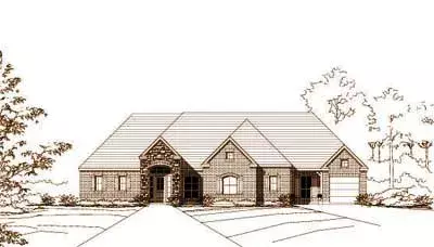 French Country house plans 19-1033 - front exterior, 2,506 sq ft, 3 bed, 2 bath house plans | Monster House Plans