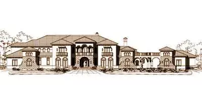 Mediterranean house plans 19-1039 - front exterior, 11,226 sq ft, 6 bed, 5 bath house plans | Monster House Plans