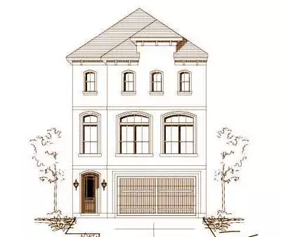 Mediterranean house plans 19-1053 - front exterior, 2,304 sq ft, 3 bed, 2 bath house plans | Monster House Plans
