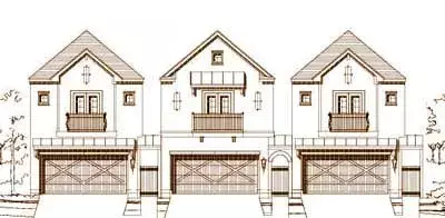 Traditional house plans 19-1065 - front exterior, 2,607 sq ft, 3 bed, 2 bath house plans | Monster House Plans