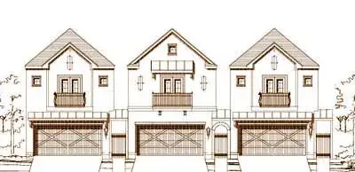 Traditional house plans 19-1066 - front exterior, 2,607 sq ft, 3 bed, 2 bath house plans | Monster House Plans