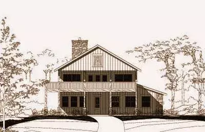 Country house plans 19-1067 - front exterior, 3,602 sq ft, 3 bed, 3 bath house plans | Monster House Plans