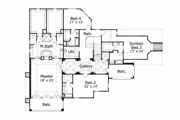 Upper/Second Floor Plan:19-1073