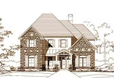 French Country house plans 19-1074 - front exterior, 4,032 sq ft, 5 bed, 4 bath house plans | Monster House Plans