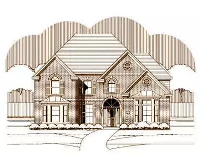 Traditional house plans 19-108 - front exterior, 4,233 sq ft, 5 bed, 4 bath house plans | Monster House Plans