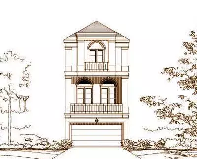 Mediterranean house plans 19-1080 - front exterior, 2,364 sq ft, 3 bed, 3 bath house plans | Monster House Plans