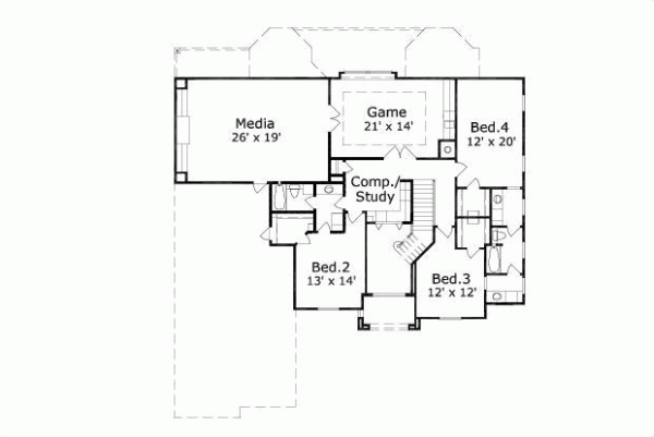 Upper/Second Floor Plan:19-1081