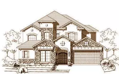Tuscan house plans 19-1087 - front exterior, 4,594 sq ft, 5 bed, 4 bath house plans | Monster House Plans