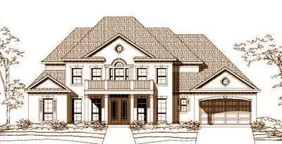Southern Colonial house plans 19-1088 - front exterior, 3,923 sq ft, 4 bed, 3 bath house plans | Monster House Plans
