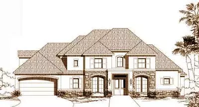Traditional house plans 19-1099 - front exterior, 4,332 sq ft, 5 bed, 4 bath house plans | Monster House Plans