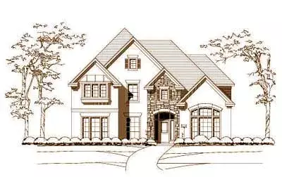 European house plans 19-110 - front exterior, 4,019 sq ft, 5 bed, 4 bath house plans | Monster House Plans