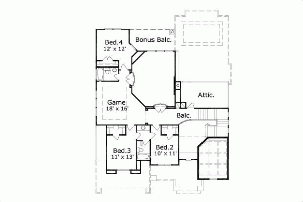 Upper/Second Floor Plan:19-1100